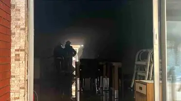 Yangının söndürülmesinden sonra otel