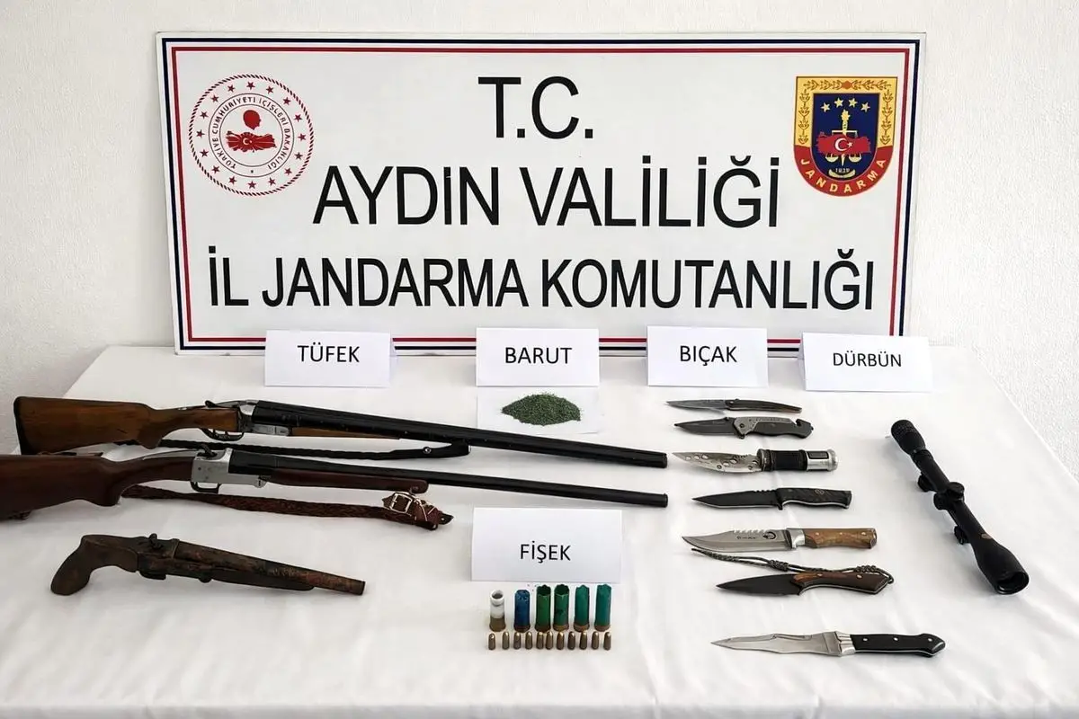 Köşk’te Polis Operasyonu: Ruhsatsız Silah ve Mühimmat Ele Geçirildi