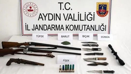 Köşk’te Polis Operasyonu: Ruhsatsız Silah ve Mühimmat Ele Geçirildi
