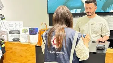 Denetim sırasında görülen fiyat etiketi