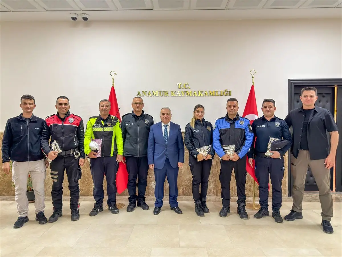 Anamur Emniyet Müdürü Doğanay, Kaymakam Duru'yu Ziyaret Etti