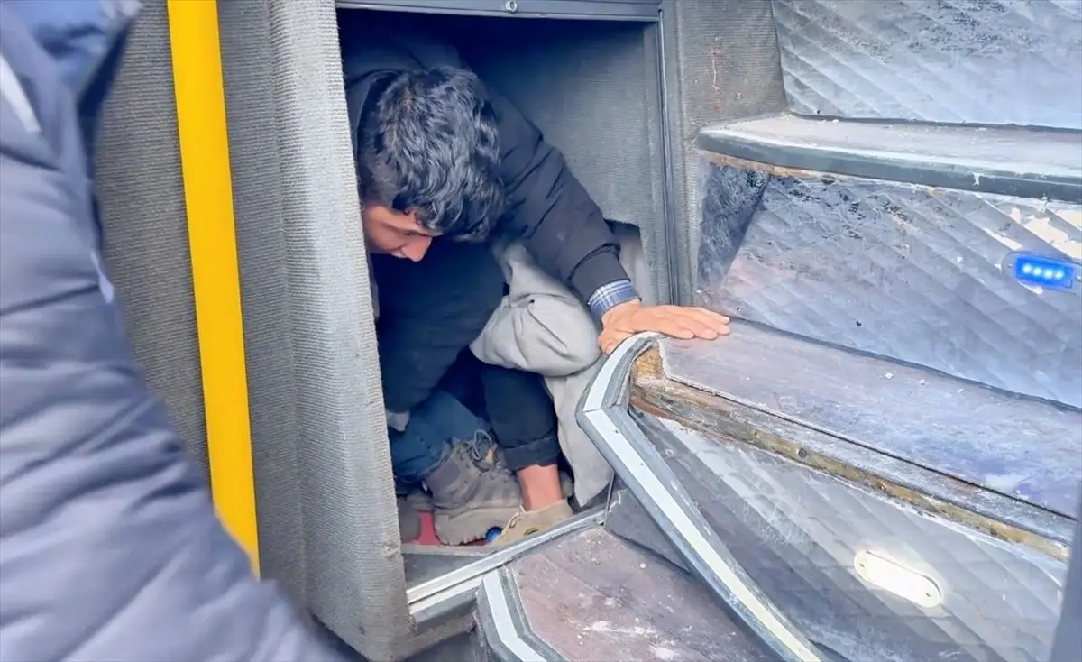 Yozgat'ta Yolcu Otobüsünde 53 Düzensiz Göçmen Tespit Edildi