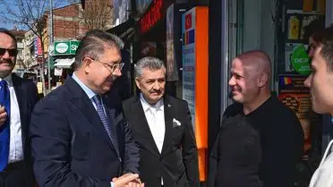 Vali Erdinç Yılmaz esnaflar arasında