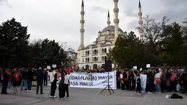 Protestodan bir anlık görüntü
