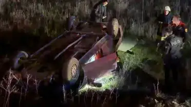 Kaza sonrası araç görüntüsü