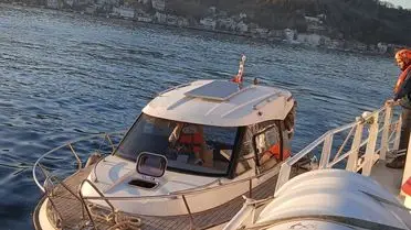 Kurtarılan teknenin fotoğrafı