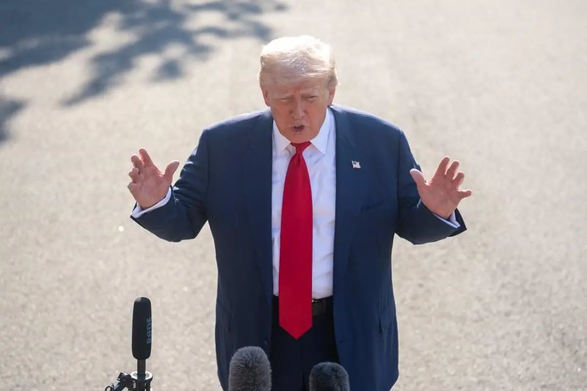 Trump'ın açıklama yaptığı an