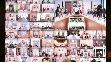 Toplantı sırasında çekilen fotoğraf