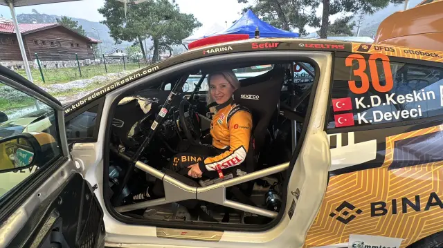 Ralli pistinden bir an