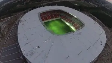 Maç öncesi stadyum görüntüsü