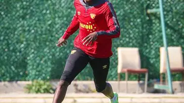 Göztepe antrenman sahasından bir kare