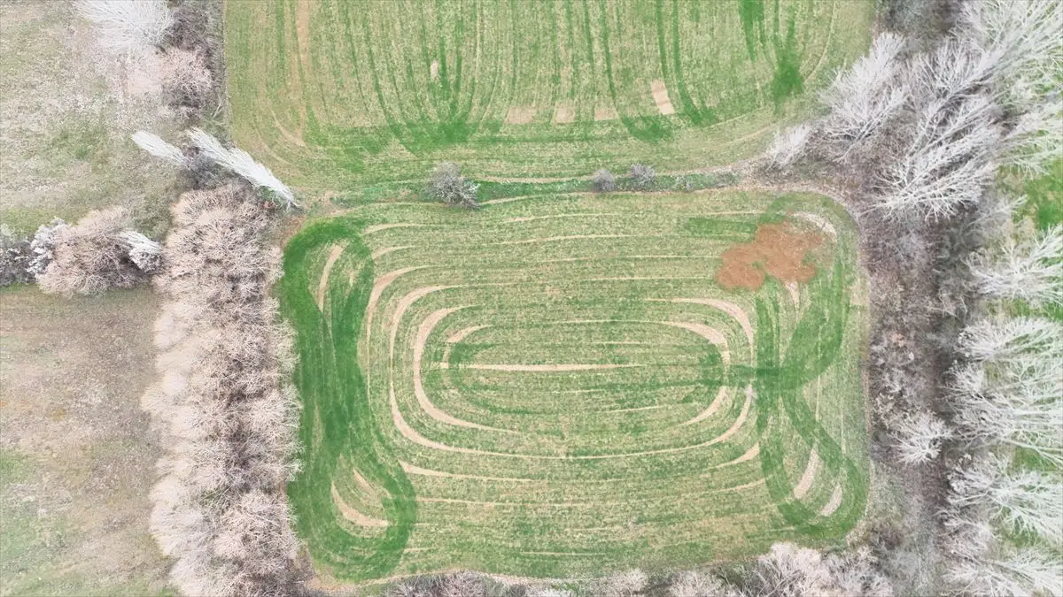 Yalvaç’ın Yağışlı Tarlalarında Doğa ve Teknoloji Buluşması: Geometrik Şekiller