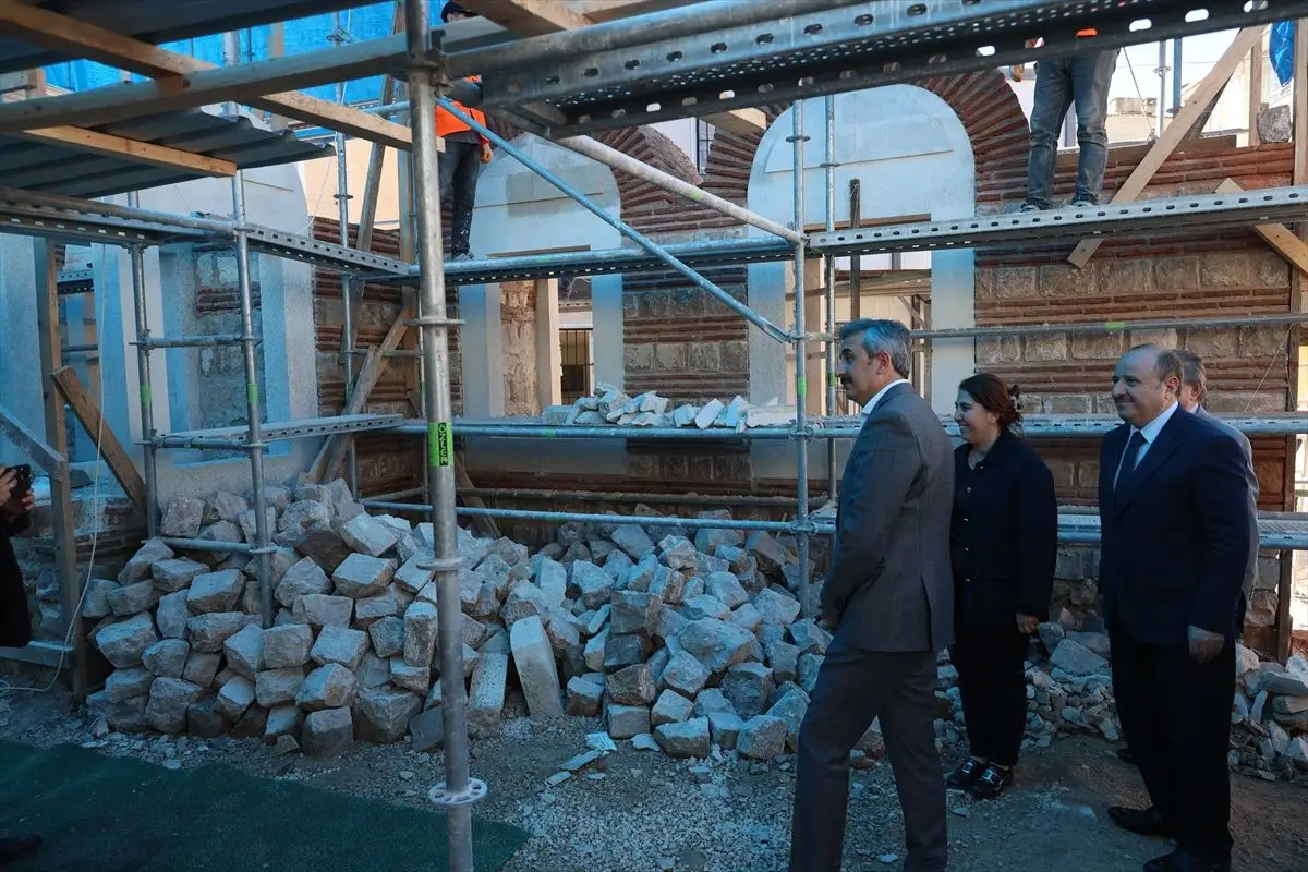 Edirne Çokalca Camisi'nde Restorasyon Çalışmaları %70 Tamamlandı