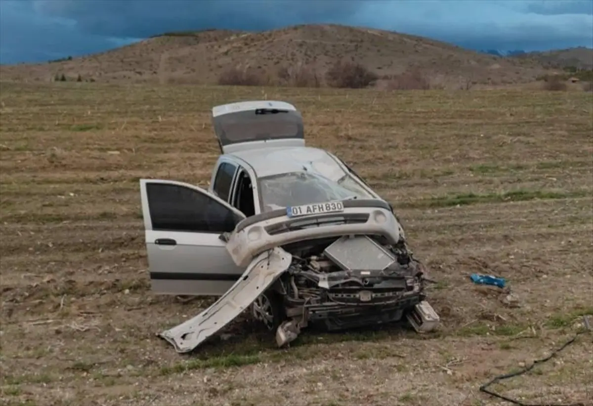 Doğanşehir'de kaza anı