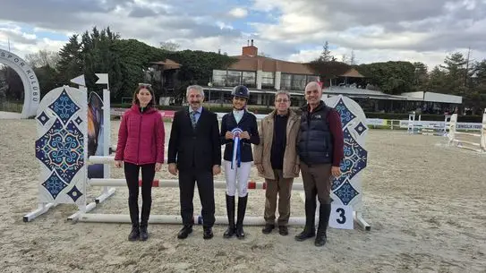 Defne Turasan yarış sırasında