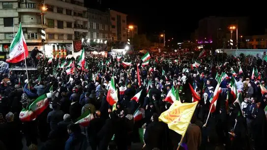 Tahran’da gösteri anı