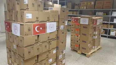 Yardım kamyonlarının yola çıkışı