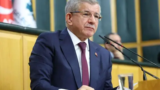 Davutoğlu'nun grup toplantısındaki fotoğrafı