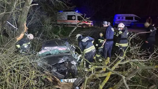 Tekirdağ Çerkezköy'de Korkunç Trafik Kazası: 1 Ölü, 3 Yaralı