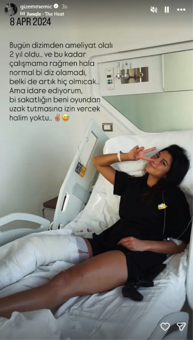Gizem Memiç tedavi sürecinde