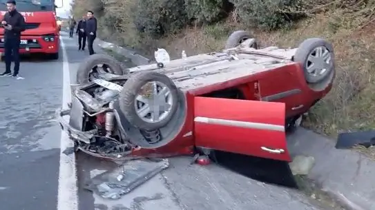 Zonguldak'ta Orman Personeli Taşıyan Araç Takla Attı: 3 Yaralı