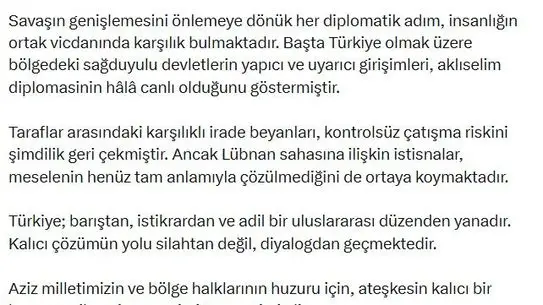 Bahçeli, ABD-İran Geçici Ateşkesi'ni Memnuniyetle Karşıladı: Kalıcı Barış Umudu
