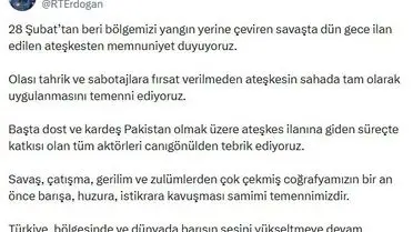 Ateşkes sonrası bölge görüntüsü