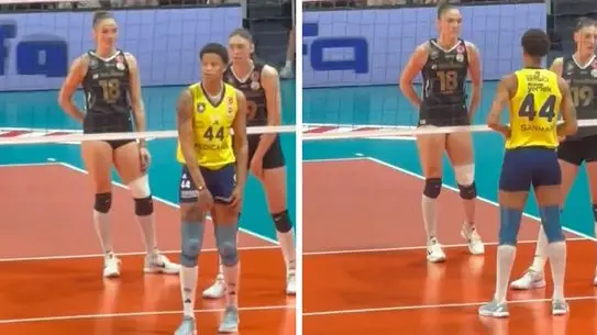 Maçta Zehra Güneş ve Melissa Vargas