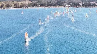 Foça’da Techno 293 Dünya Rüzgar Sörfü Şampiyonası Heyecanı Başladı