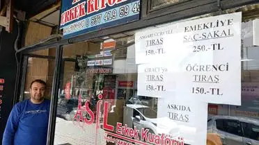 Çivril Berberinden Dayanışma Hamlesi: Öğrenci, Emekli ve Kiracılara İndirimli Tarife