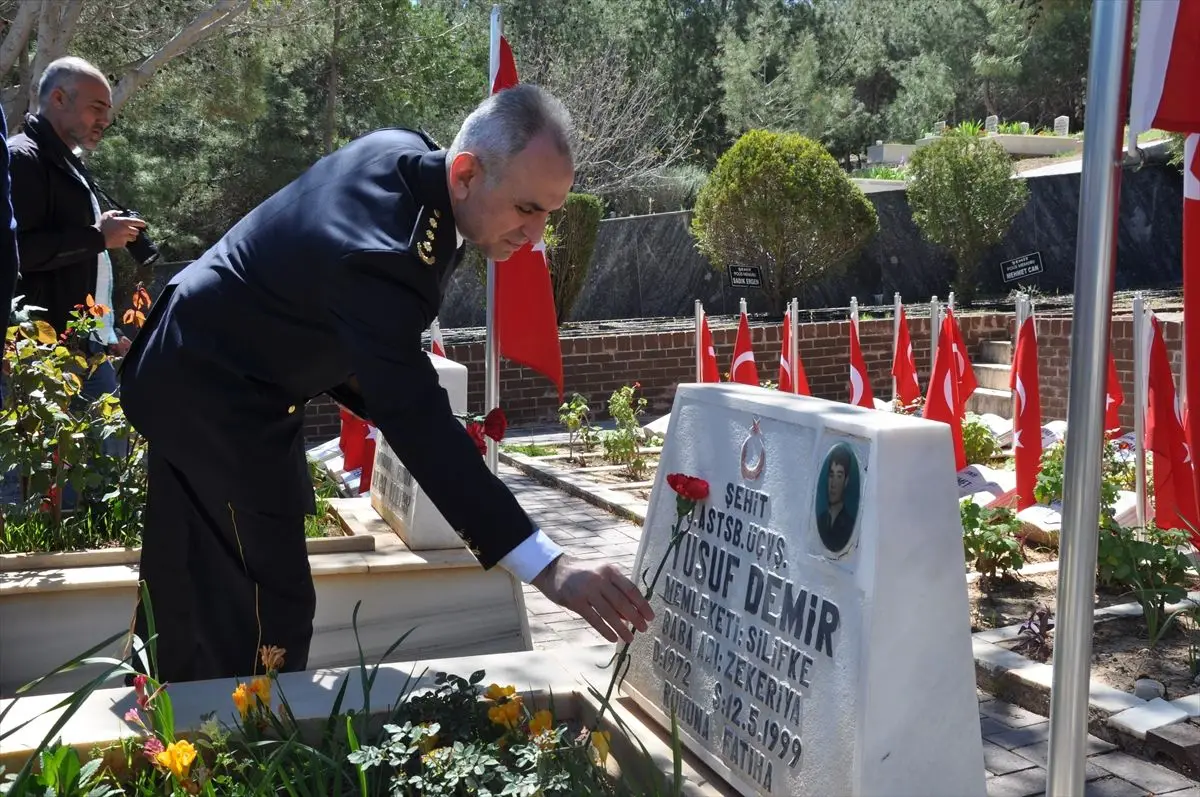 Silifke'de Polis Haftası Anısına Şehitlik Ziyareti Gerçekleştirildi