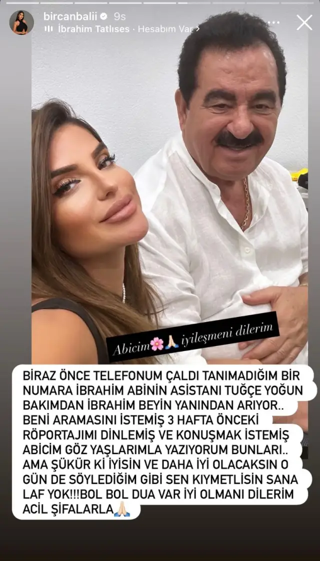 Bircan Bali'nin Instagram paylaşımı