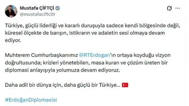 Türkiye, Küresel Barış ve Adaletin Öncüsü Olmaya Devam Ediyor
