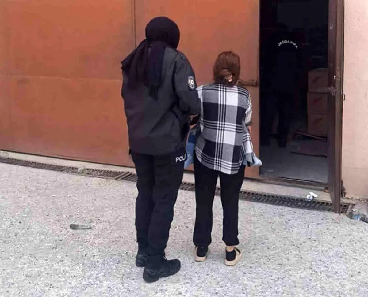 Kırıkkale'de tutuklanan kadın