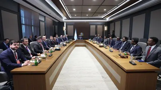 Enerji Bakanı Alparslan Bayraktar, Somali'de Çağrı Bey Derin Deniz Gemisi Karşılama Törenine Katıldı