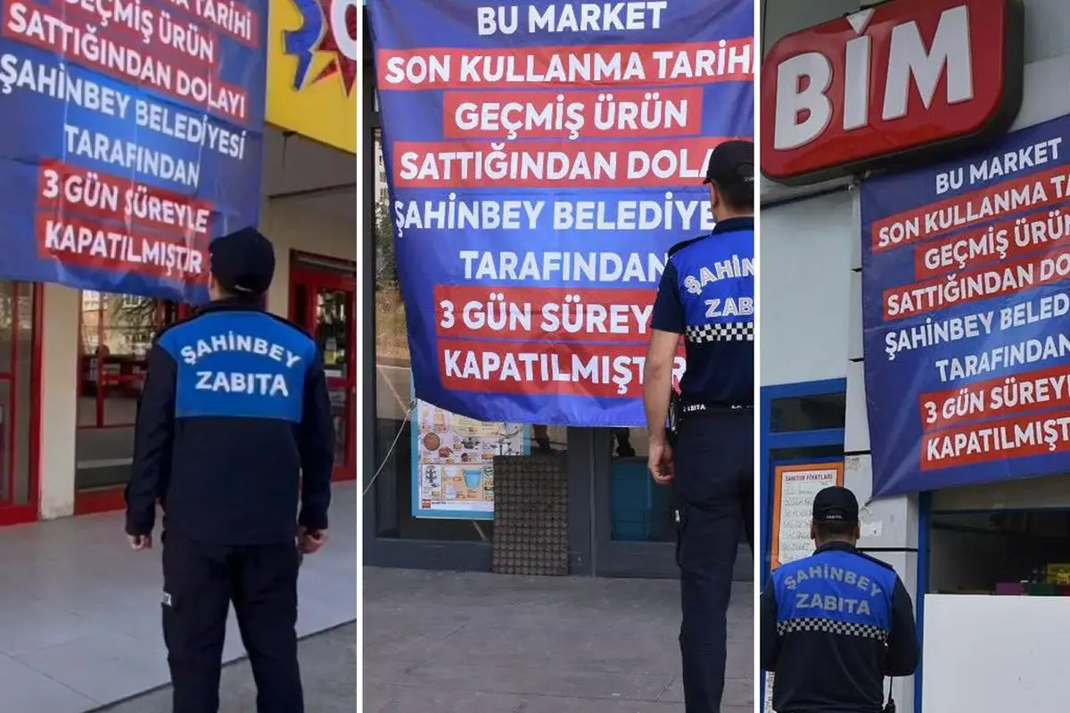 Zincir marketlerin kapatılması görüntüsü