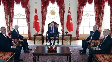 Erdoğan, FIFA Başkanı Gianni Infantino'yu Ankara'da Karşıladı