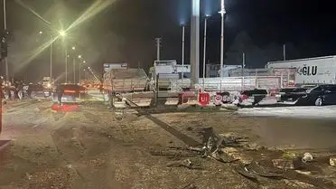 Samsun Terme’de Park Halindeki Tır Çarpması Sonucu 1 Kişi Hafif Yaralandı