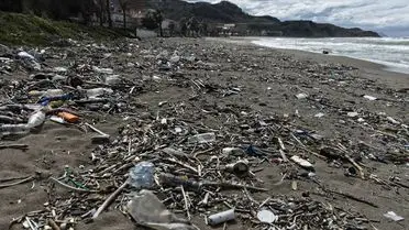 Şiddetli Rüzgar Türkeli Sahilini Çöp Yığınına Dönüştürdü