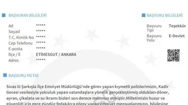 Polis Günü'nde Vatandaşların Binlerce Teşekkür Mektubu