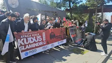 Zonguldak'ta Öğrenciler ve STK'lar Filistin'e Destek Yürüyüşü Düzenledi