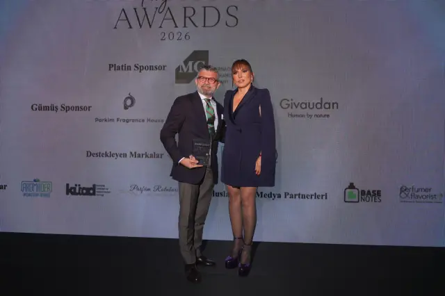 Ödül töreninde sahne