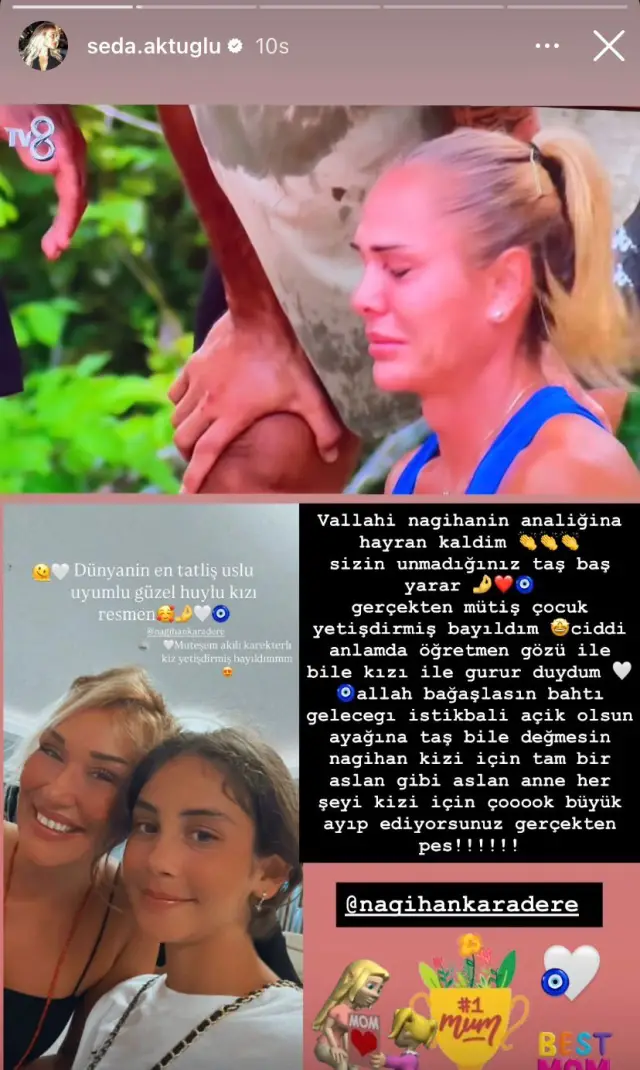 Nagihan ve destek mesajları