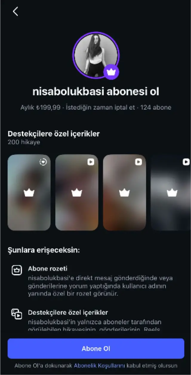 Nisa Bölükbaşı Instagram hesabı