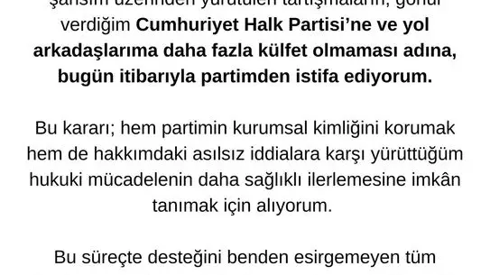 Görele Belediye Başkanı Hasbi Dede, CHP'den Ayrıldı