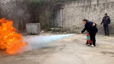 Kocaeli'de Sağlık Personeline Yangın Güvenliği Eğitimi Verildi