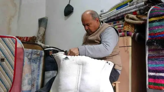 Gaziantep’te 45 Yıllık Semerci Ustası, Geleneksel Mesleği Yaşatıyor