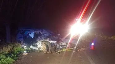 Kazanın olduğu bölgedeki araç kalıntısı