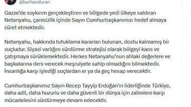 İletişim Başkanı Duran'dan Netanyahu'ye Sert Eleştiri: Tutuklama Kararları Olan Bir Suçlu