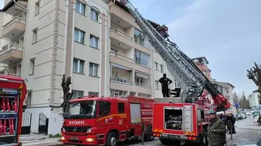 Yangın sonrası hasar görüntüsü